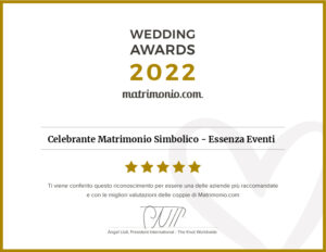 Matrimonio.com – Wedding Award 2021 Celebrante